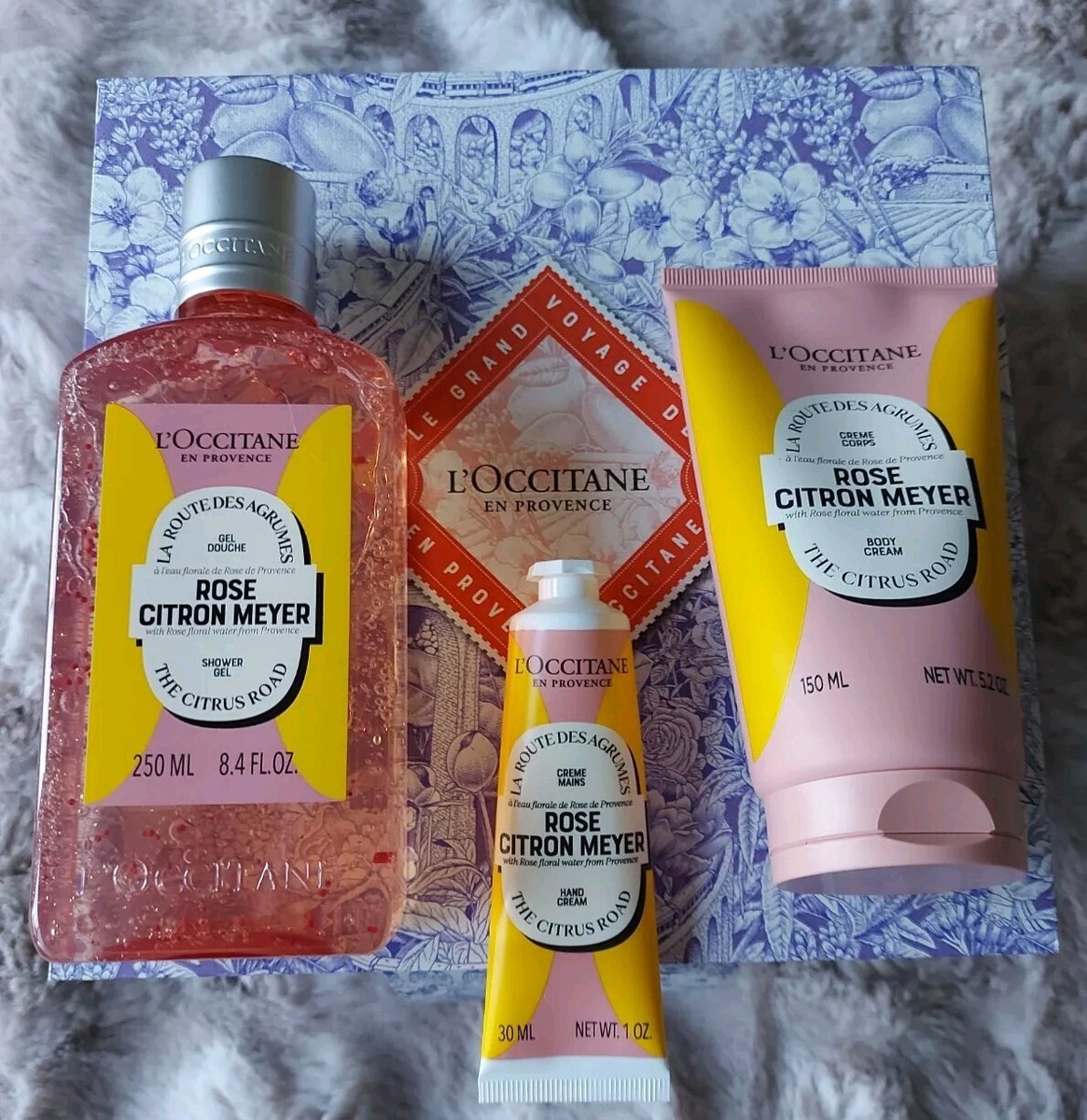L'Occitane Rose Citron Meyer 4 Piece Gift Set~New, Boxed | eBay UK