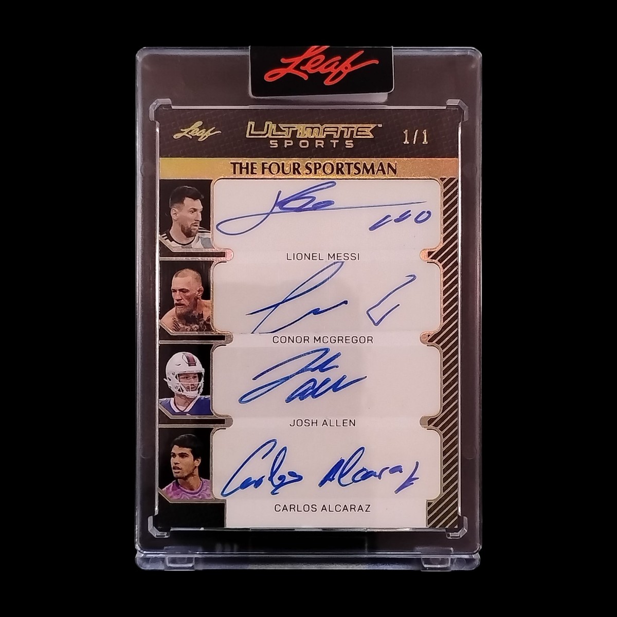 2024 Leaf Ultimate Sport 1/1 Autograph Lionel Messi McGregor Allen