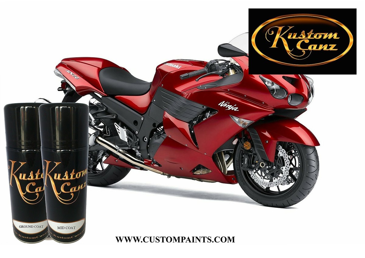 KAWASAKI - CANDY PERSIMMON RED 12oz AEROSOL CAN. MOTORCYCLE