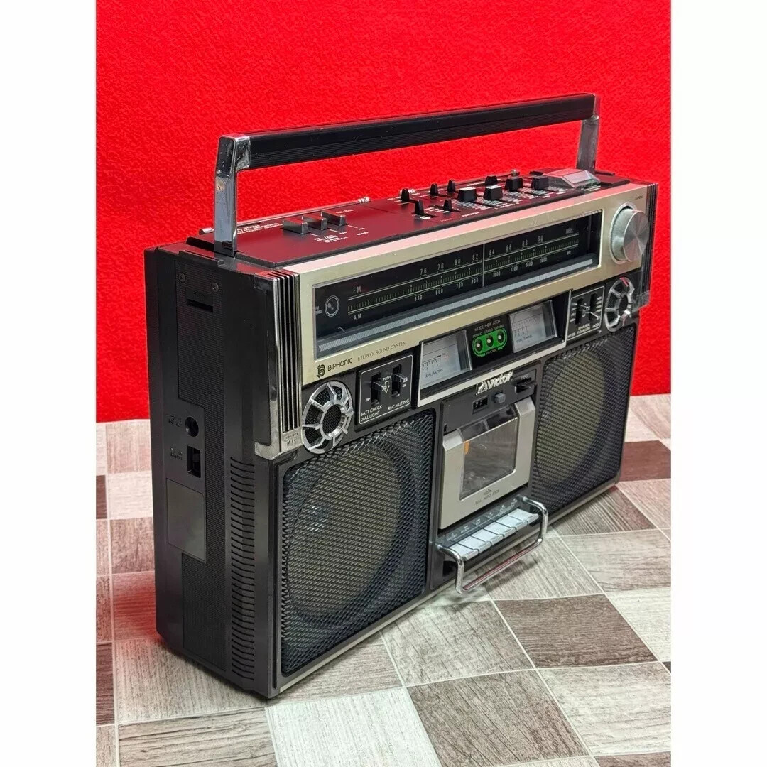 Victor RC-838 Radio Stereo Cassette Recorder FM/AM 2BAND Retro