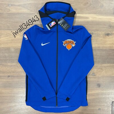 Authentic Nike New York Knicks NBA Showtime Hoodie Dri-Fit Mens