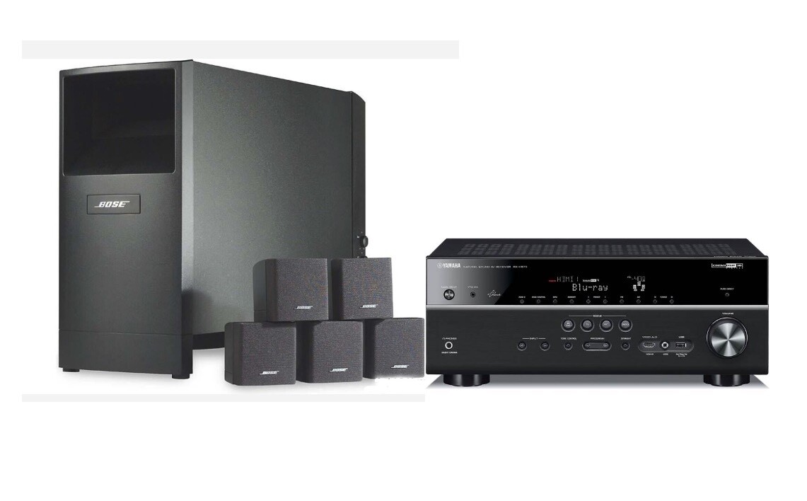Bose Acoustimass 6 Home Theater with 5.1 Yamaha RX-V673 Receiver