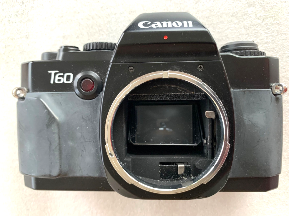 Canon T60 35mm SLR Film Camera Body Only-Tested/working | eBay