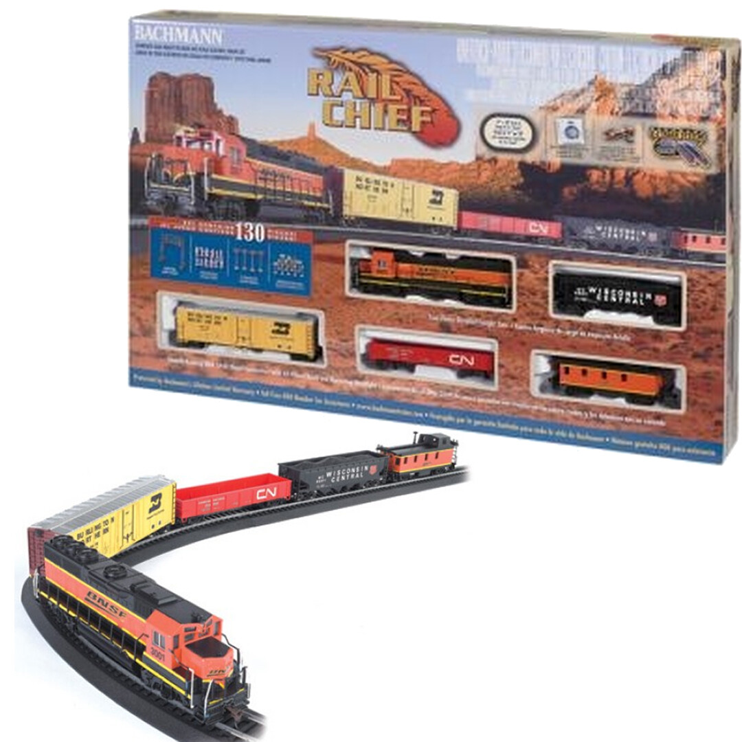Bachmann 00706 Rail Chief Electric Train Set with E-Z Track HO