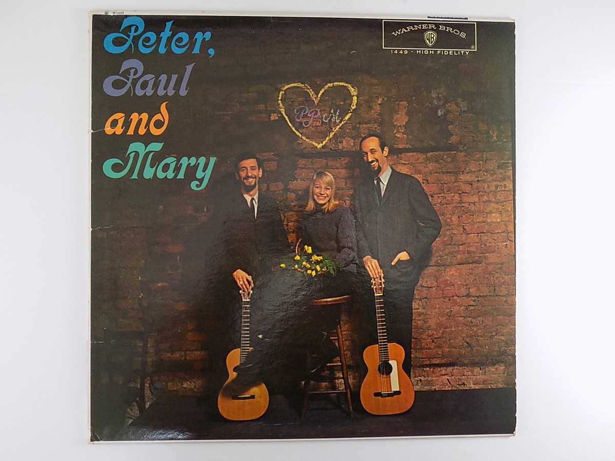 Peter, Paul and Mary LP Album - Vinyl, 1962 Warner Bros. Records