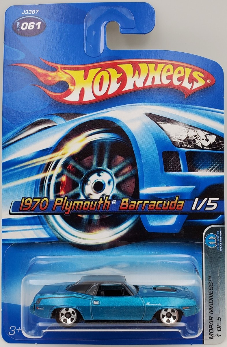 1970 PLYMOUTH BARRACUDA Blue 2006 Hot Wheels #61 Mopar Madness