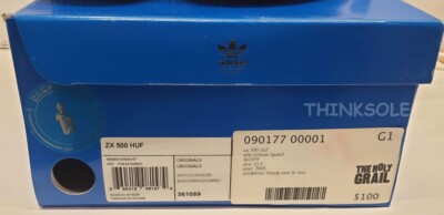 2008 ADIDAS AZX ZX 500 HUF 361059 SIZE 10.5 COLLECTIBLE ORIGINAL