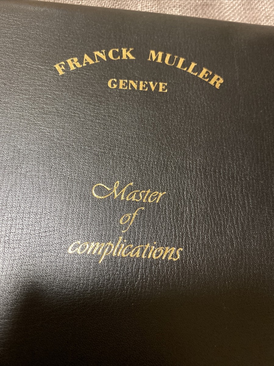 FRANCK MULLER CERTIFICATE, COMES WITH DOCUMENT HOLDER GENUINE REF
