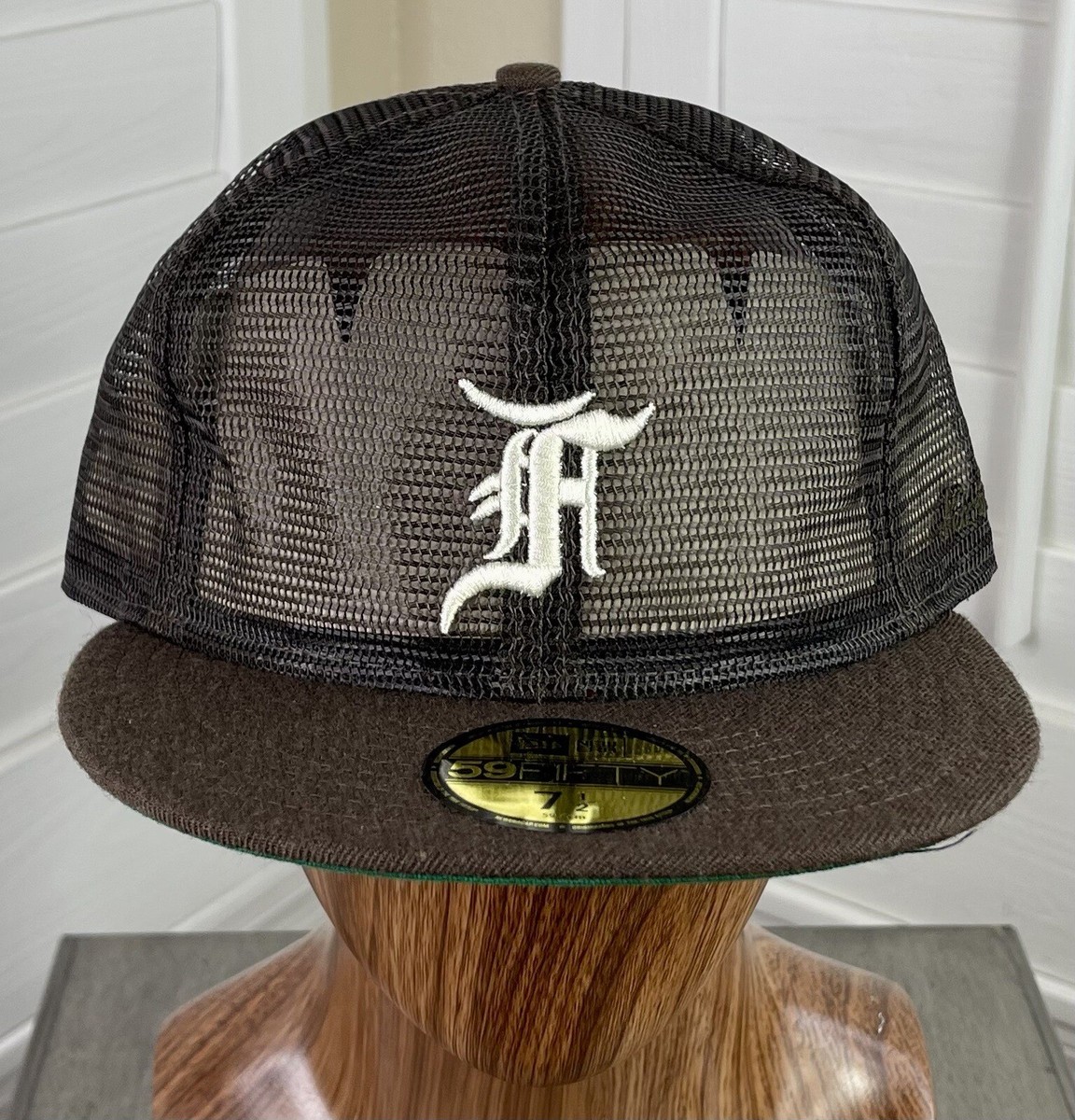 Fear Of God Essentials x New Era 59Fifty Brown Trucker Hat