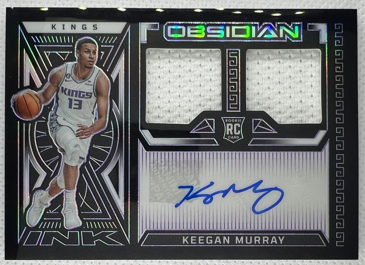 2022-23 Obsidian KEEGAN MURRAY /75 Dual PATCH AUTO Sacramento