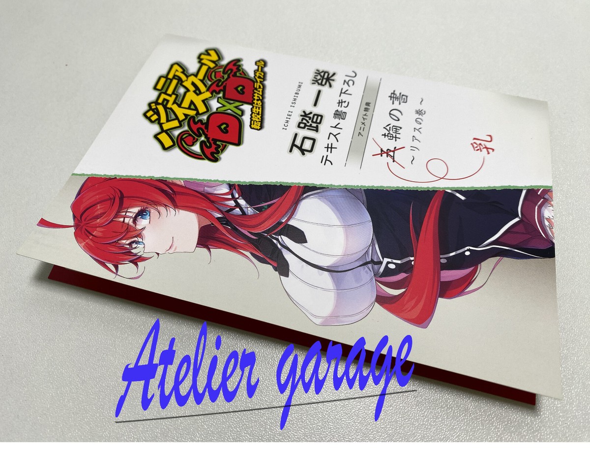 New Junior High School DxD Vol.1+Extra leaflet Rias+Ross 3Set