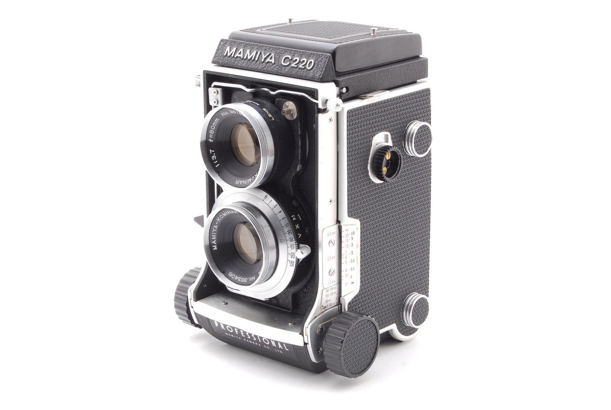 NEAR MINT] Mamiya C220 Professional TLR Camera + KOMINAR 80mm f
