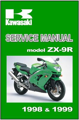 KAWASAKI Workshop Manual ZX-9R ZX9R Ninja 1998 1999 Maintenance