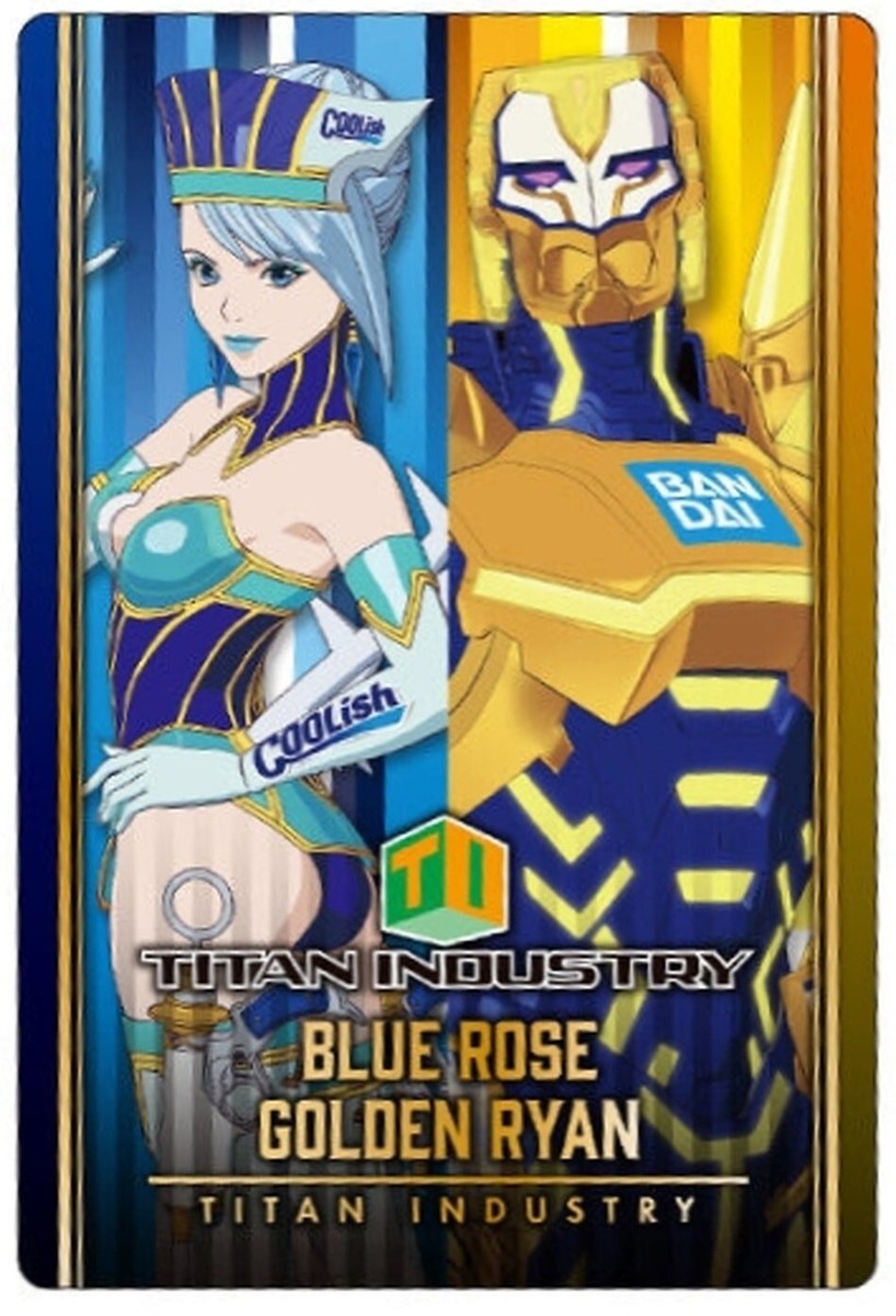 TIGER & BUNNY Trading Card W#2 Blue Rose Golden Ryan BANDAI Japan