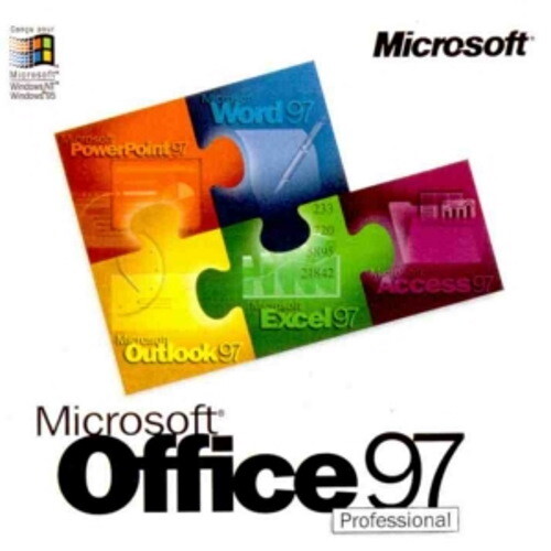 Microsoft Office 97 Professional Word Excel PowerPoint CD-ROM