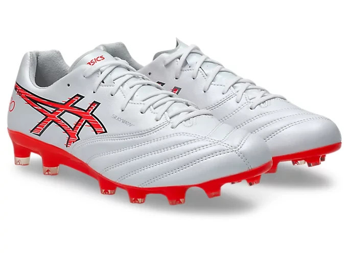 ASICS Soccer Cleats DS LIGHT X-FLY PRO 3 White/Flash Red 1101A072