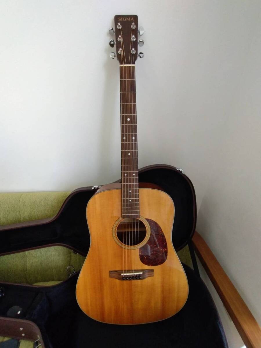 Sigma SD-18 Acoustic Guitar with Hard Case Dreadnought Japan | eBay