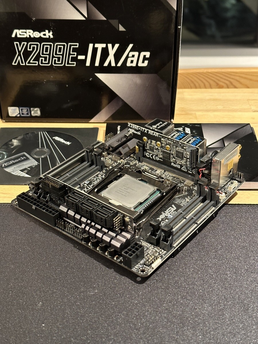 ASRock X299E-ITX/ac Motherboard LGA 2066 DDR4 Mini-ITX + i7 7820x