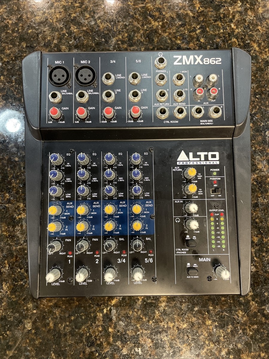 Alto Professional ZMX862 6-Channel Compact Mixer (No Power Supply