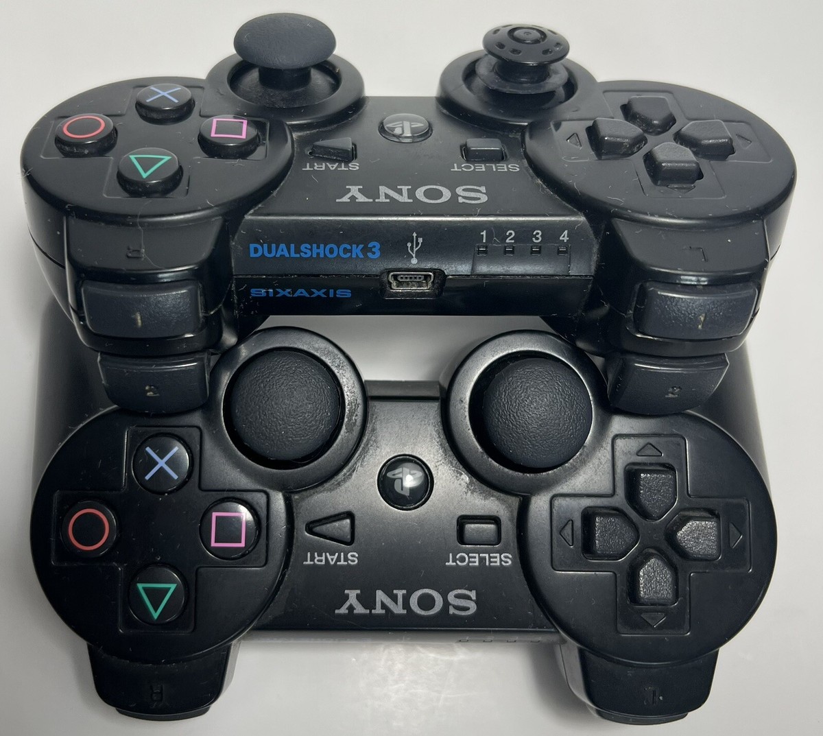 2 Sony Playstation 3 PS3 Dualshock Sixaxis Wireless Controller