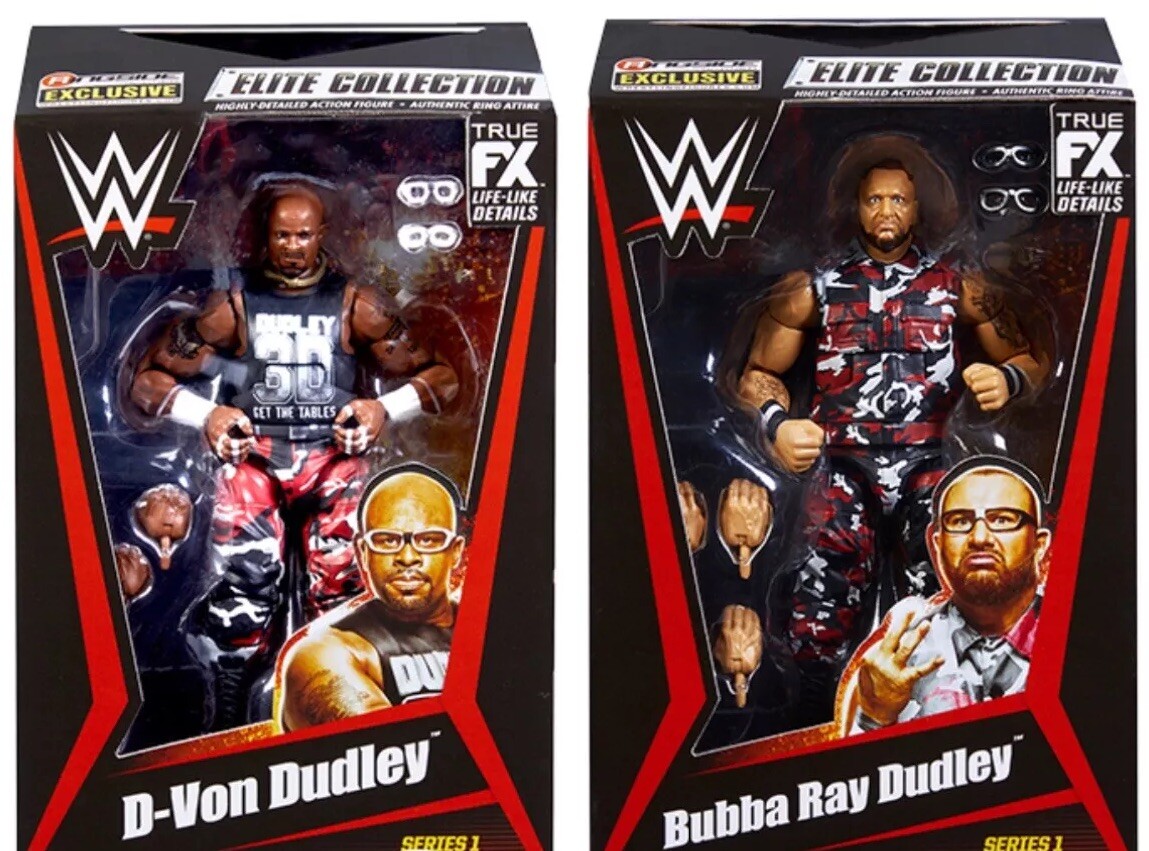 WWE Dudley Boyz From The Vaul 1 Bubba & D-Von Action Figures IN