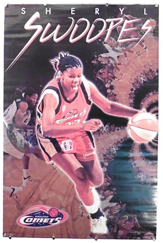 SHERYL SWOOPES SIGNED 8x10 PHOTO HOUSTON COMETS WNBA HOF LEGEND