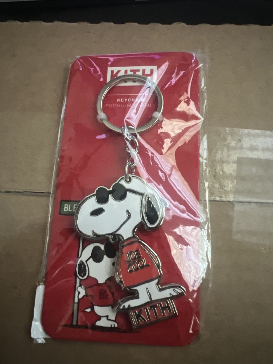 Kith for Peanuts Joe Cool Snoopy Keychain 75th Anniversary 2025
