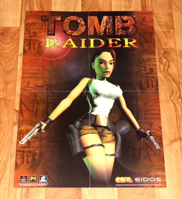 1996 Tomb Raider PlayStation 1 Sega Saturn Vintage Promo Rare
