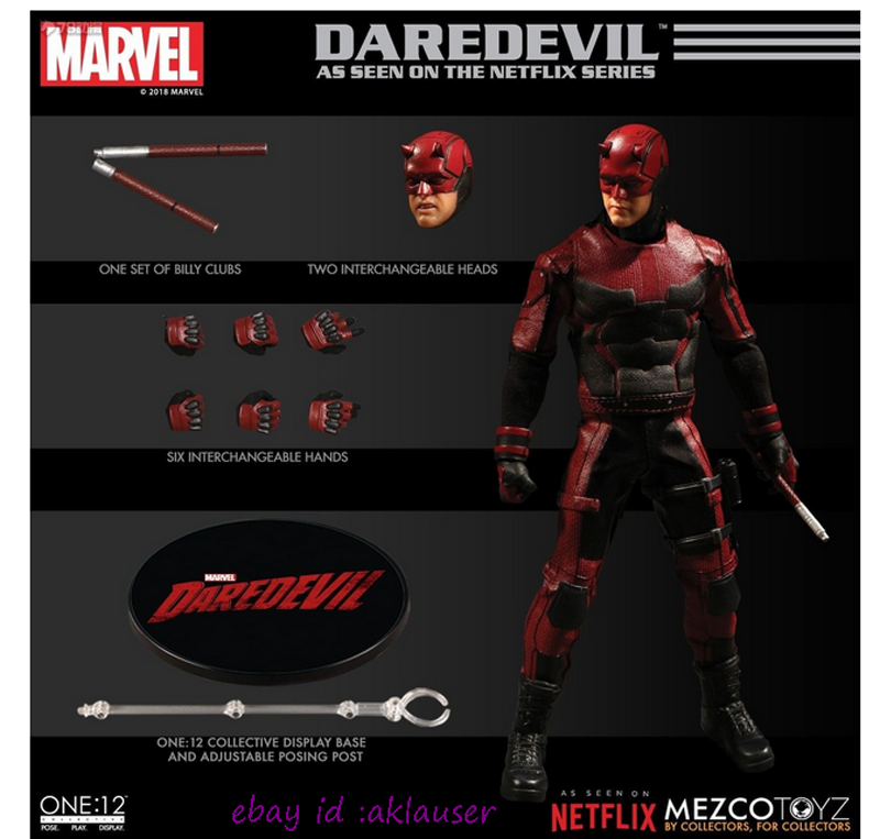 Mezco Toyz 1/12 Netflix Daredevil Action Figure Toy Model In Stock