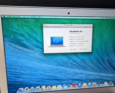 MacBook Air ( 13-inch, Early 2014) 1.4 GHz Intel Core i5 - 500GB