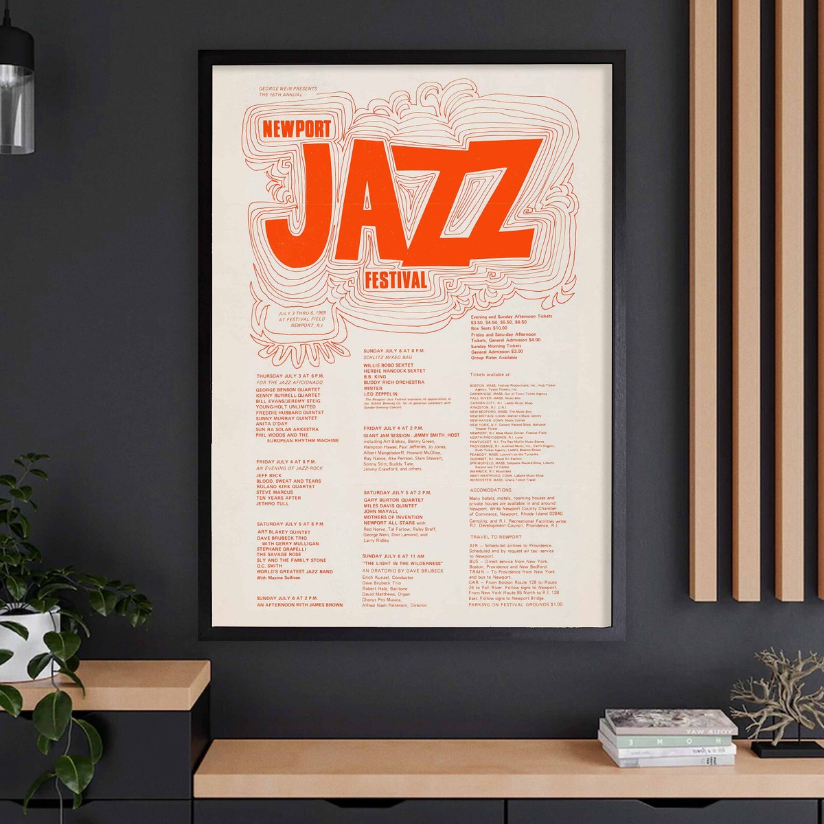 1969 Newport Jazz Festival jazz poster - Rhode Island | eBay