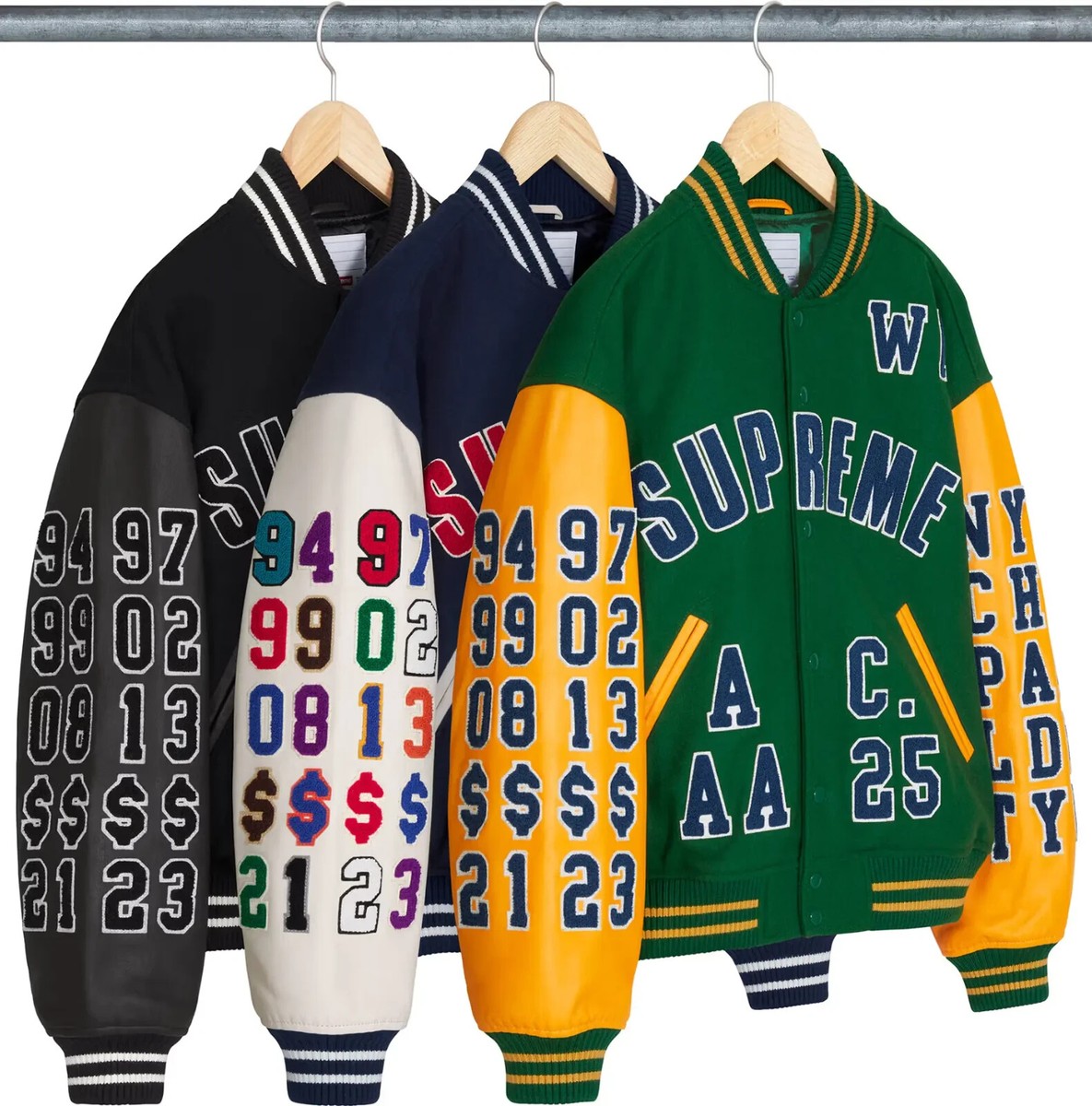 Supreme Praises Varsity Jacket Black Navy Green 3colors SS25 | eBay