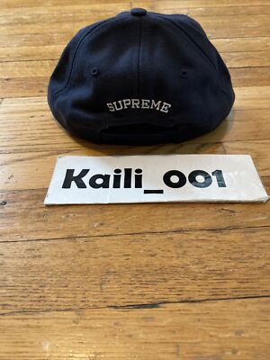 Supreme Arabic Logo 6 Panel Cap FW17 Hat Navy B | eBay