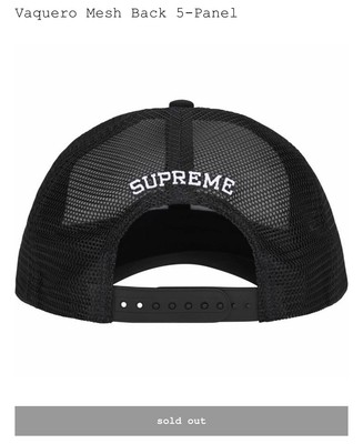 IN HAND Supreme Vaquero Mesh 5 Panel Hat Cap Fast Free Ship🔥 | eBay