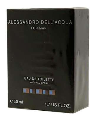 ❤️ALESSANDRO DELL'ACQUA MAN ,EAU DE TOILETTE,1.7OZ 50ML,SEALED