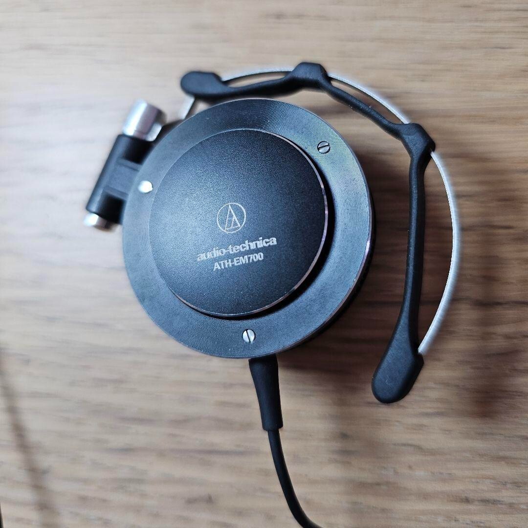 Audio-Technica ATH-EM700 Black Wired Headphones Used From Japan | eBay