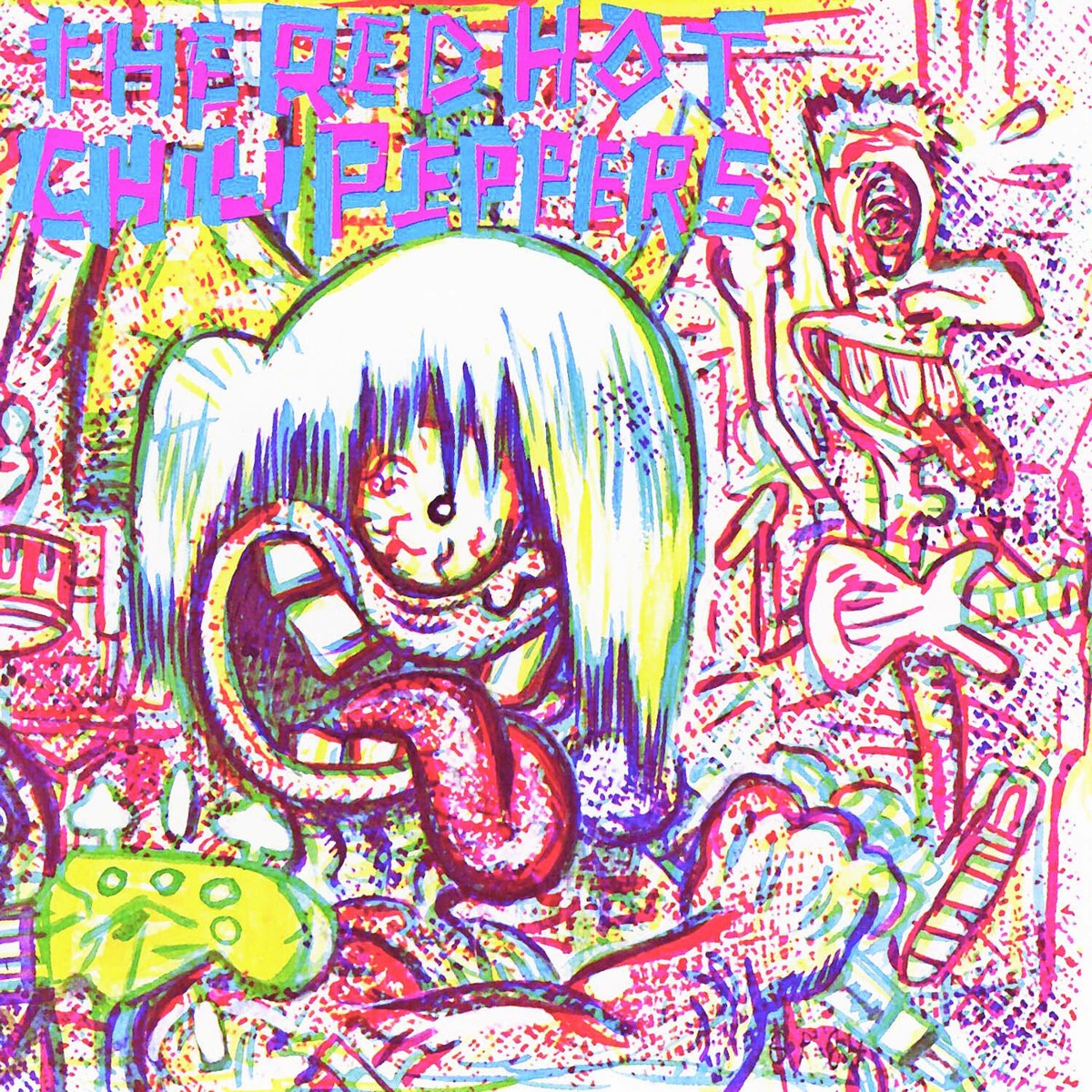 Red Hot Chili Peppers Self Titled 12x12 Album Cover Replica Poster