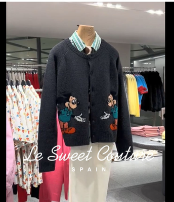 ZARA UNISEX FW25 MICKEY MOUSE WOOL CARDIGAN HARRY LAMBERT DISNEY