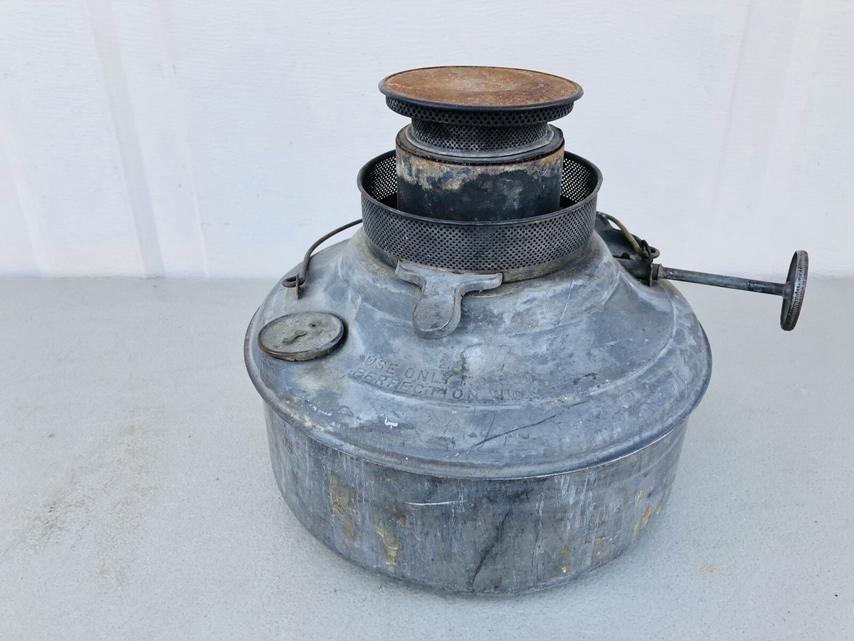 VINTAGE PERFECTION KEROSENE OIL STOVE HEATER BURNER FUEL TANK #500