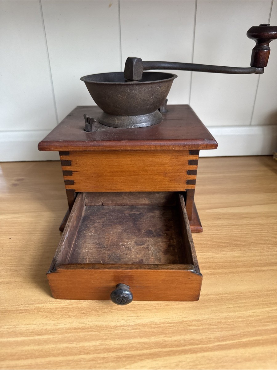 LATE 1800s VINTAGE PARKER CAST IRON COFFEE GRINDER | eBay