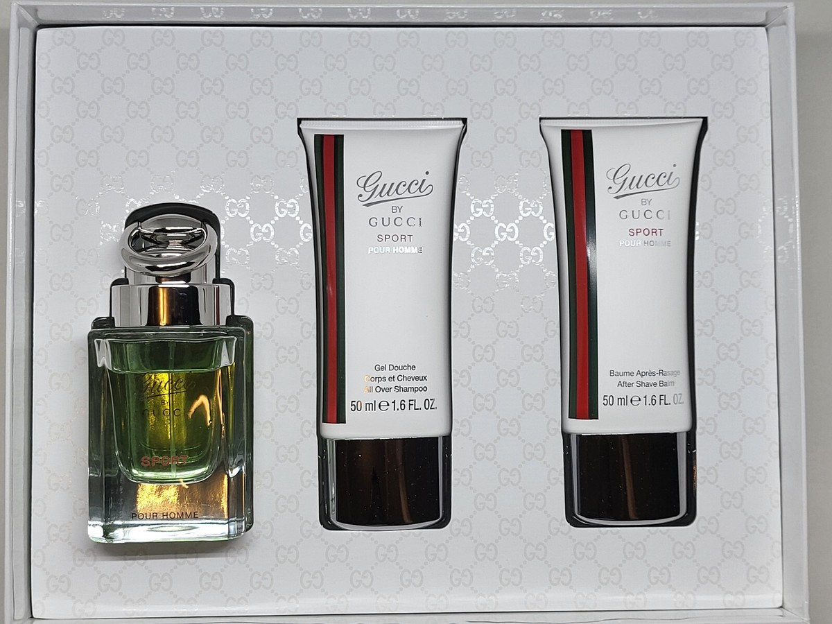 Gucci Pour Homme SPORT Eau de Toilette Spray 1.7 oz 50ml 3pcs Gift