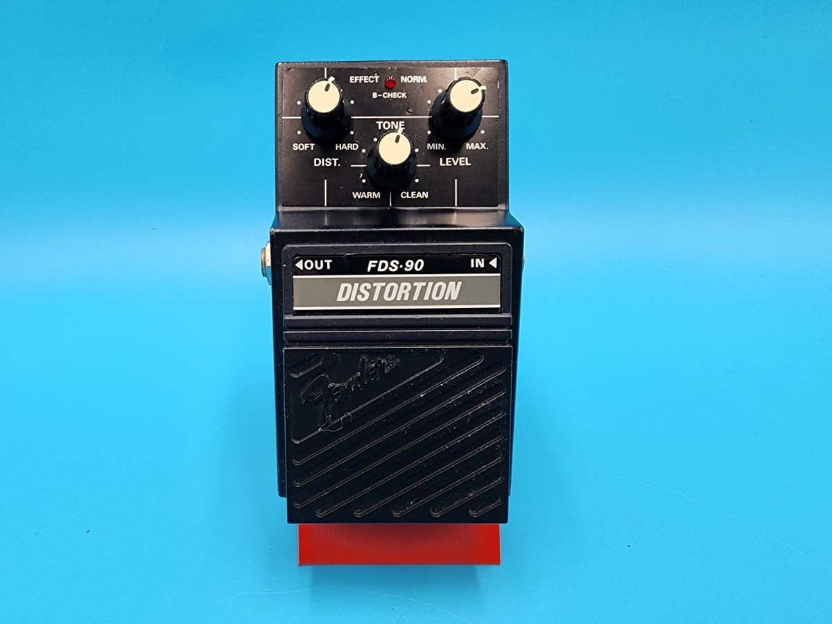 Vintage 80s Fender FDS-90 Guitar Effect Distortion Pedal J4558D