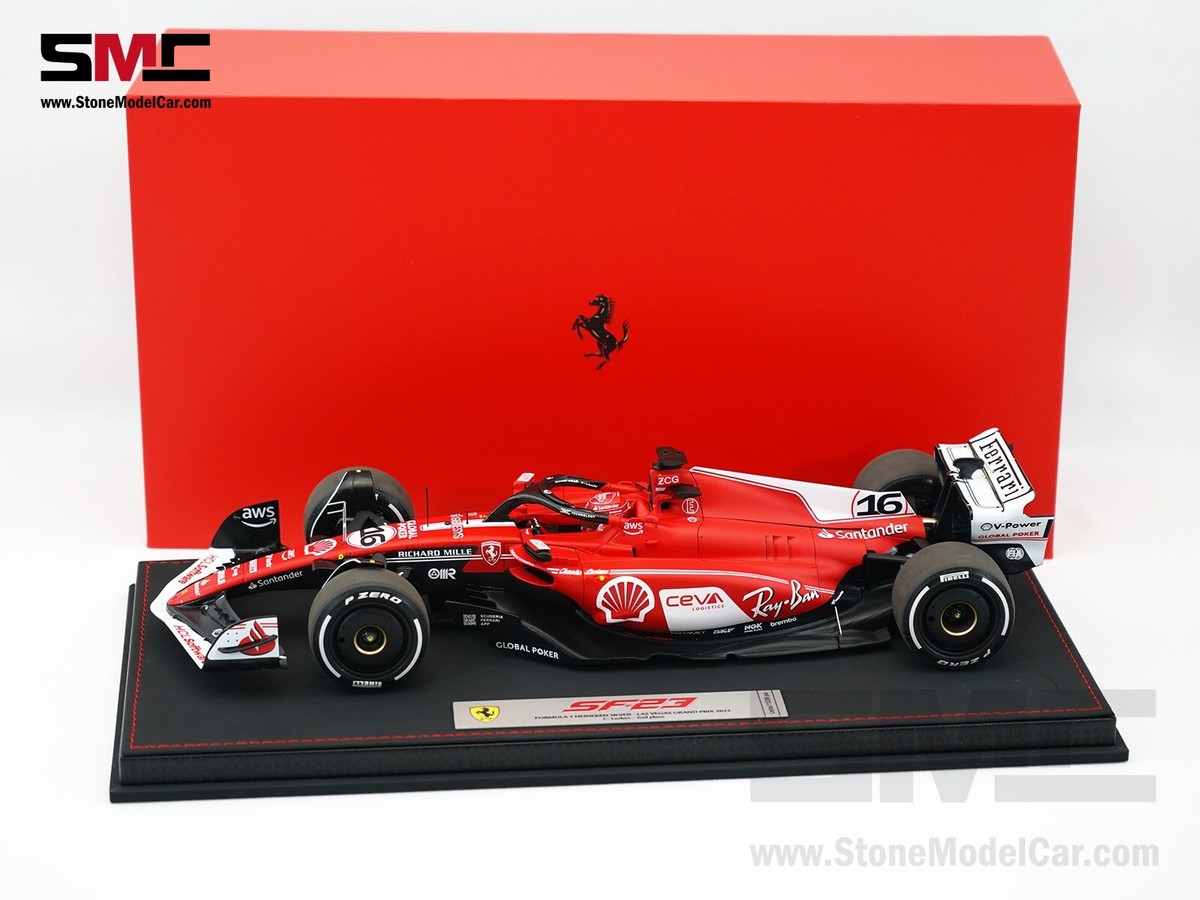 BBR 1:18 Ferrari SF-23 #16 Charles Leclerc Las Vegas GP 2023 1:18