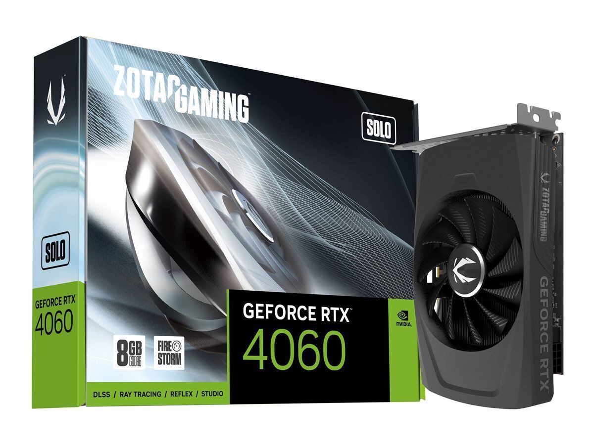 ZOTAC GAMING GeForce RTX 4060 SOLO 8GB GDDR6 Graphics Card for