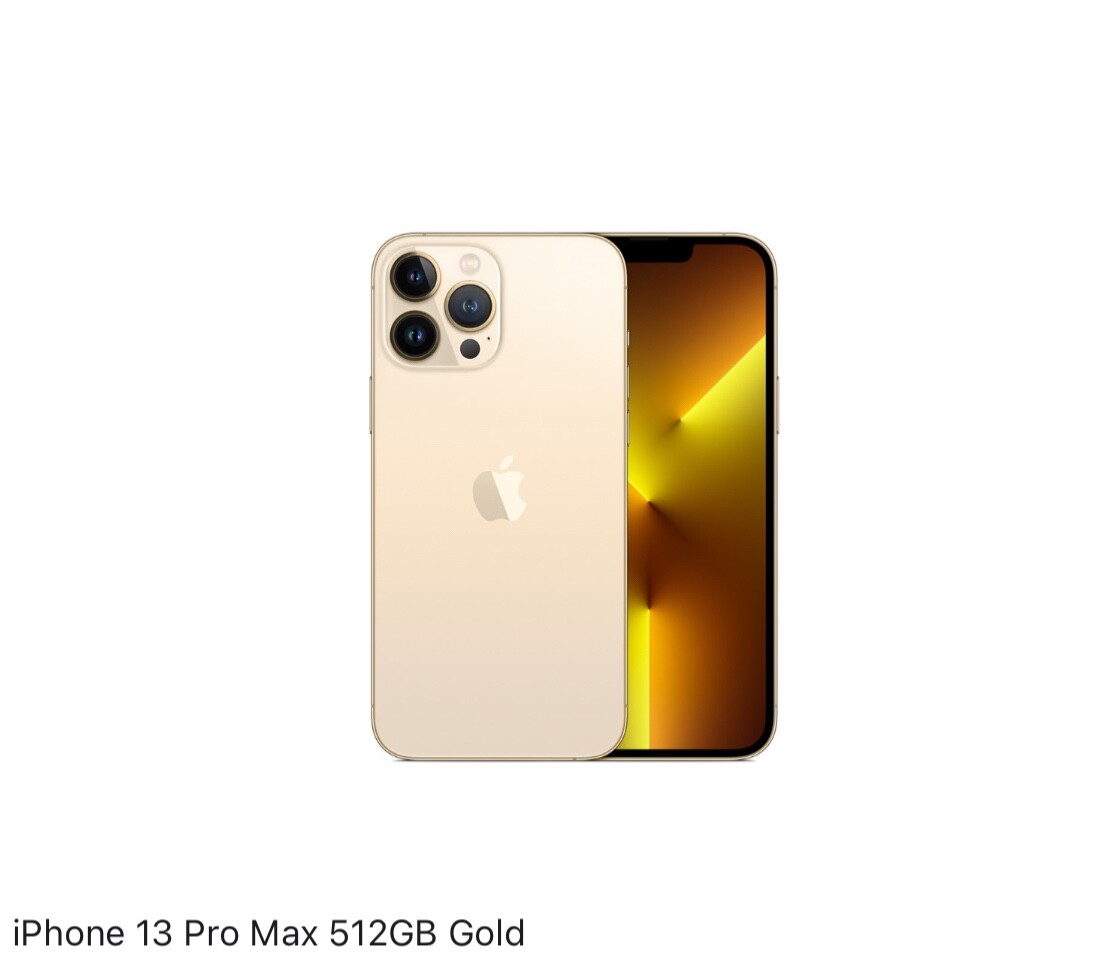 Apple iPhone 13 Pro Max - 512 GB - Gold (Unlocked) with TikTok