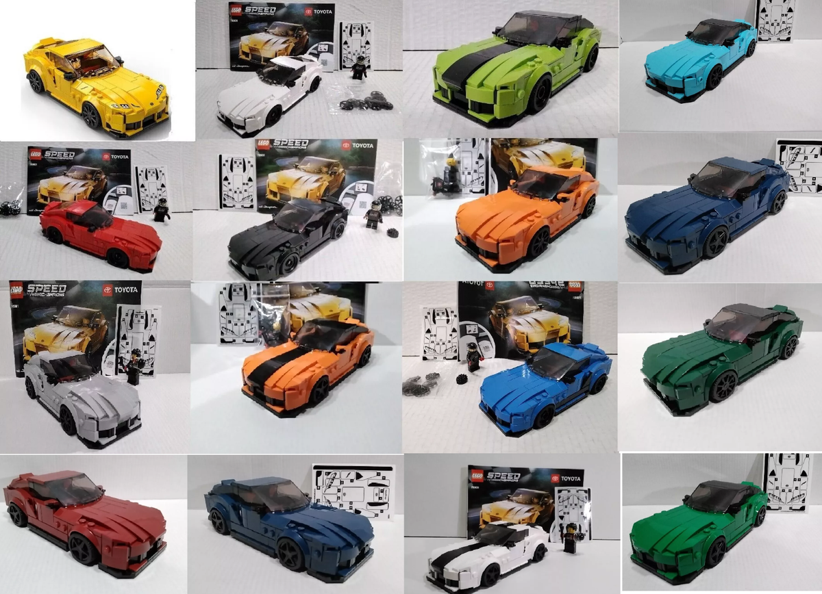 LEGO 76901 Speed Champions Toyota GR Supra or Custom colors Toyota