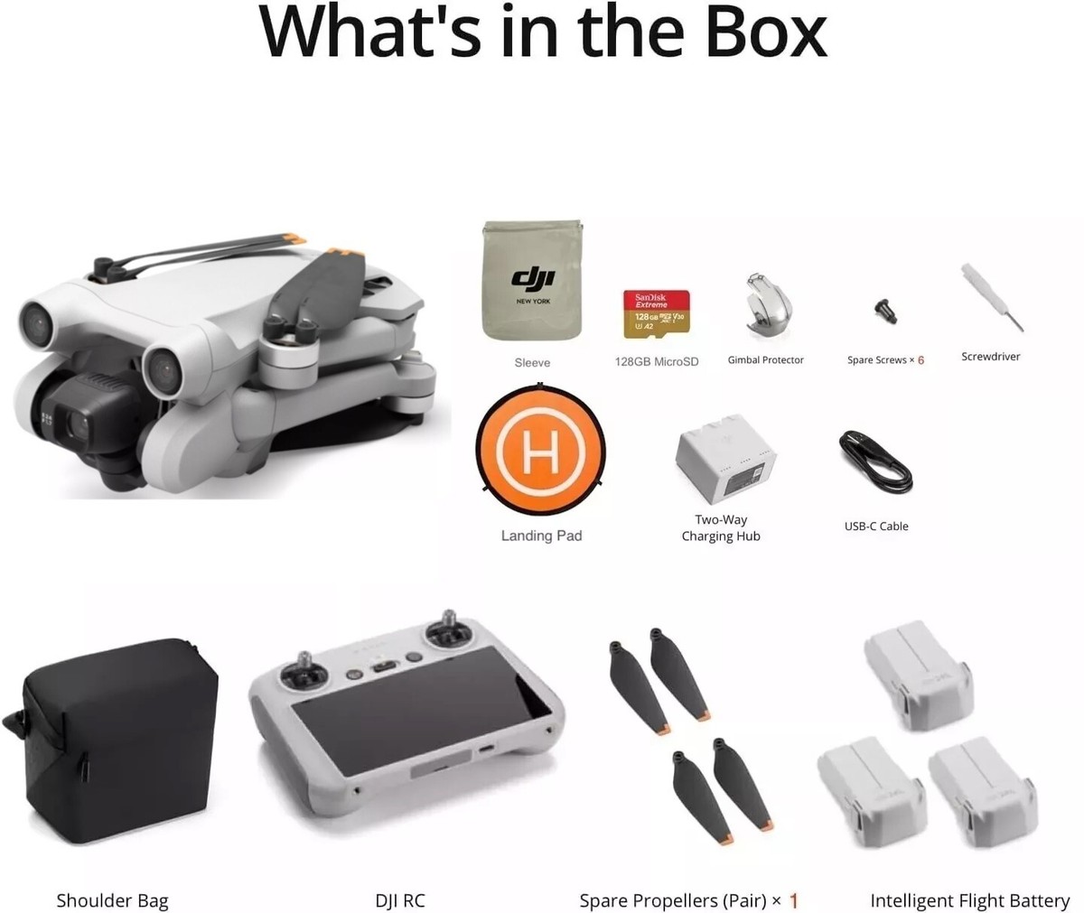 DJI Mini 3 Pro Fly More Vlogger Combo (DJI RC ) Drone 4k | eBay