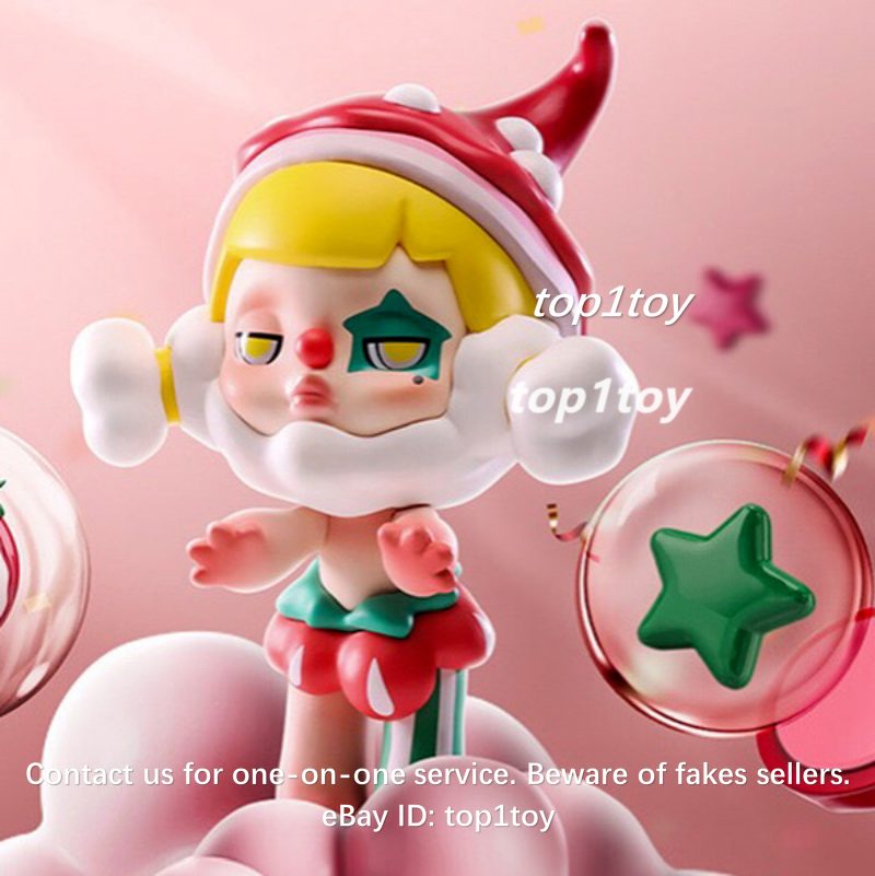 POP MART x SKULLPANDA Candy Monster Town Strawberry Clown Toy Mini