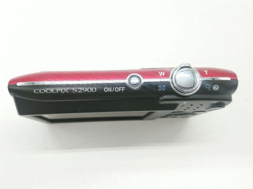 Nikon Coolpix S2900 5x 20.1MP Compact Digital Camera Red Used From