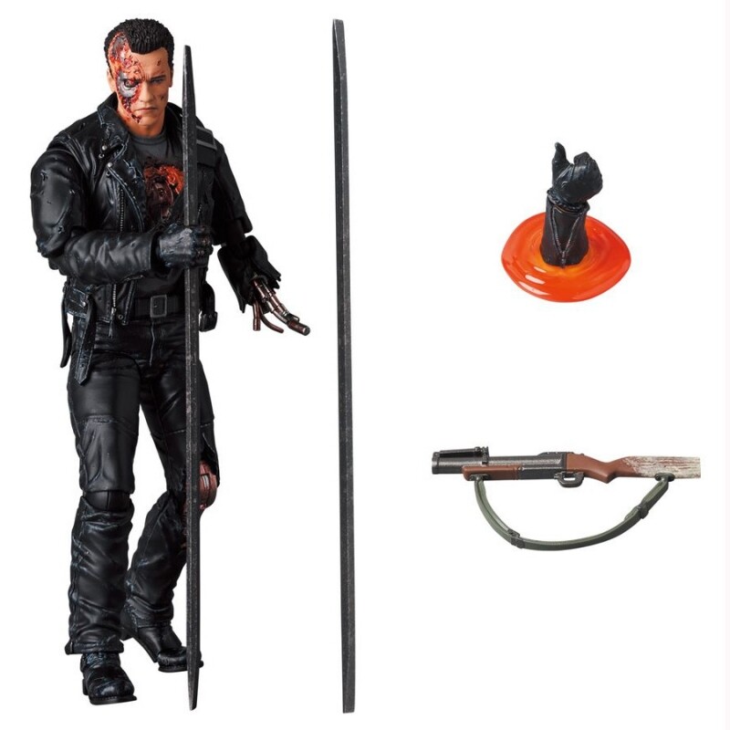 Terminator 2 T-800 MAFEX Battle Damage 6 Inch Figure Medicom ⭐US